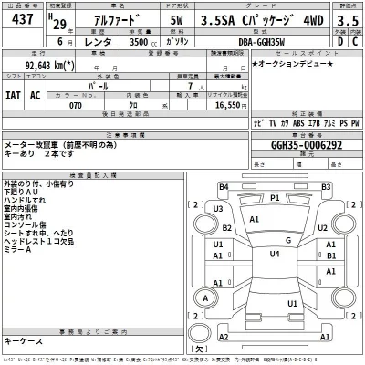 Toyota ALPHARD  с аукциона в Японии