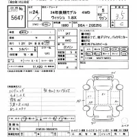 Toyota WISH лот № 5647 оценка 3.5  с аукциона в Японии 8