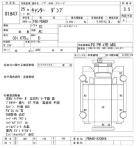 Mitsubishi CANTER лот № 1847 оценка 3.5  с аукциона в Японии 4