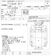Mitsubishi CANTER лот № 1888 оценка R  с аукциона в Японии 3