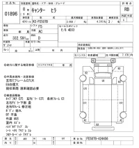 Mitsubishi CANTER лот № 1896 оценка RB  с аукциона в Японии 1