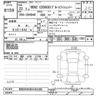 Mercedes-Benz C CLASS лот № 8159 оценка 3.5  с аукциона в Японии 9