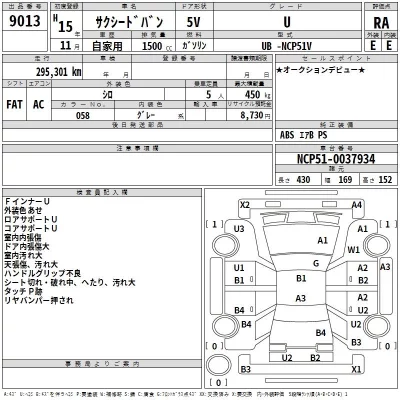 Toyota SUCCEED  с аукциона в Японии