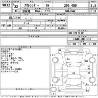 Mitsubishi OUTLANDER лот № 9032 оценка 3.5  с аукциона в Японии 2