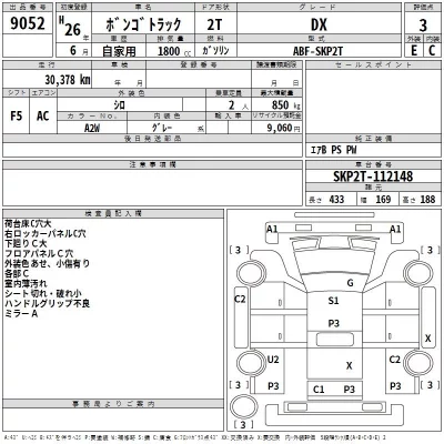 Mazda BONGO  с аукциона в Японии