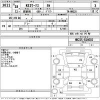 Suzuki KEI лот № 3011 оценка 3  с аукциона в Японии 2