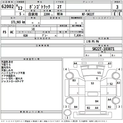 Mazda BONGO  с аукциона в Японии