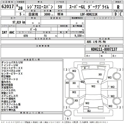 Toyota REGIUS ACE VAN  с аукциона в Японии