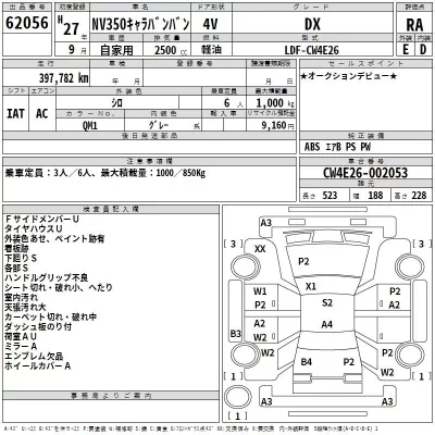 Nissan CARAVAN VAN  с аукциона в Японии