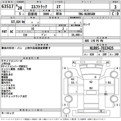 Isuzu ELF  с аукциона в Японии