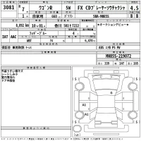 Suzuki WAGON R лот № 3081 оценка 4.5  с аукциона в Японии 2