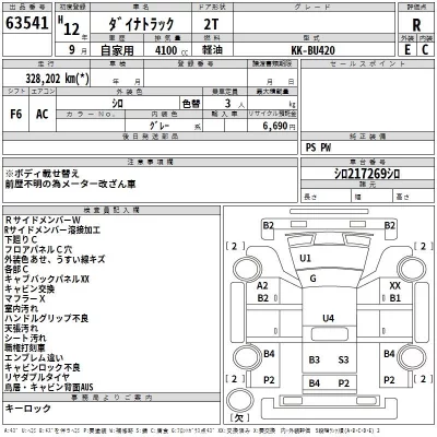 Toyota DYNA  с аукциона в Японии