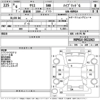 Toyota YARIS лот № 225 оценка R  с аукциона в Японии 2