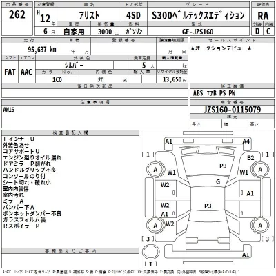 Toyota ARISTO  с аукциона в Японии