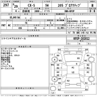 Mazda CX-5 лот № 297 оценка R  с аукциона в Японии 2