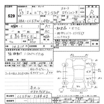 Mazda BIANTE  с аукциона в Японии