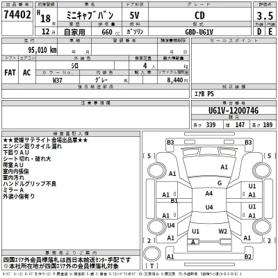 Mitsubishi MINICAB VAN  с аукциона в Японии