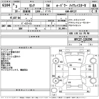 Nissan SERENA лот № 6104 оценка RA  с аукциона в Японии 2