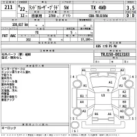 Toyota LAND CRUISER PRADO лот № 211 оценка 3.5  с аукциона в Японии 2
