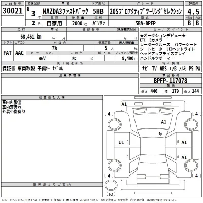 Mazda MAZDA3  с аукциона в Японии