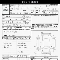 Nissan NOTE лот № 3074 оценка 3.5  с аукциона в Японии 10