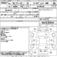 Toyota COROLLA FIELDER лот № 74094 оценка RA  с аукциона в Японии 2