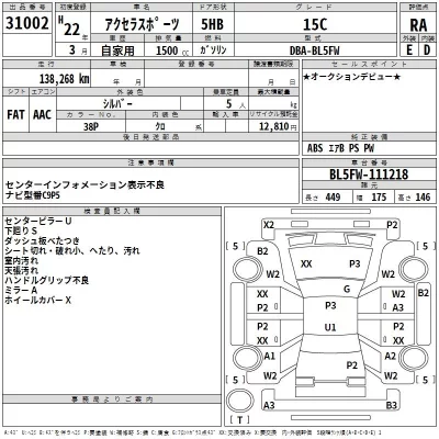 Mazda AXELA  с аукциона в Японии