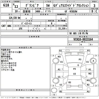 Toyota GRANVIA  с аукциона в Японии