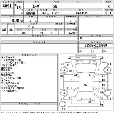 Daihatsu MOVE  с аукциона в Японии