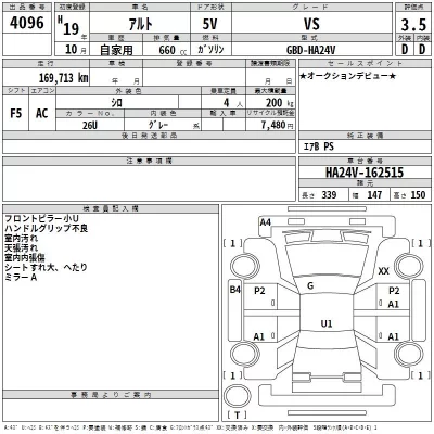 Suzuki ALTO VAN  с аукциона в Японии