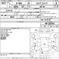 Honda N WGN лот № 3027 оценка R  с аукциона в Японии 2