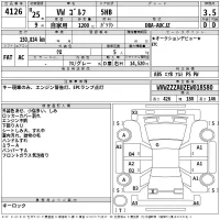 Volkswagen GOLF лот № 4126 оценка 3.5  с аукциона в Японии 2
