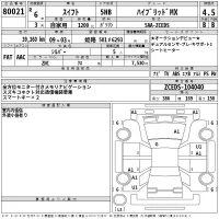 Suzuki SWIFT лот № 80021 оценка 4.5  с аукциона в Японии 2