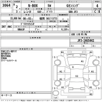 Honda N BOX лот № 3064 оценка 4  с аукциона в Японии 2