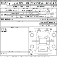 Mercedes-Benz C CLASS лот № 5017 оценка 4.5  с аукциона в Японии 2