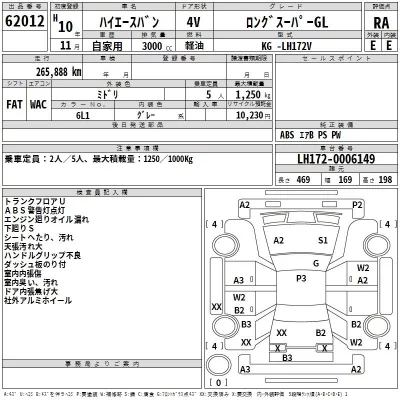 Toyota HIACE VAN  с аукциона в Японии