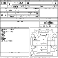 Honda ACTY TRUCK лот № 3099 оценка 3  с аукциона в Японии 2