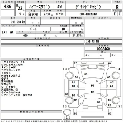 Toyota HIACE  с аукциона в Японии
