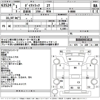Toyota DYNA  с аукциона в Японии