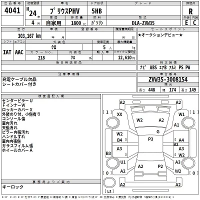 Toyota PRIUS PHV  с аукциона в Японии