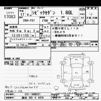 Honda CIVIC лот № 17083 оценка 4  с аукциона в Японии 6