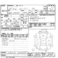 Toyota ROOMY лот № 3012 оценка 3.5  с аукциона в Японии 3
