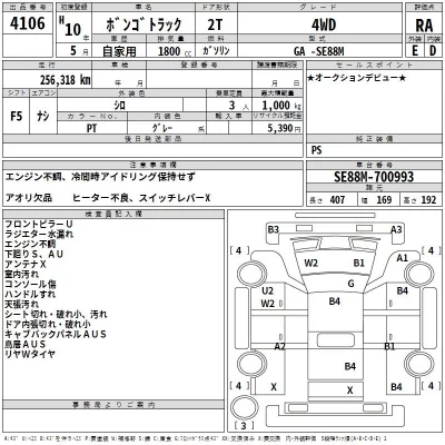 Mazda BONGO  с аукциона в Японии