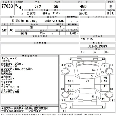 Honda LIFE  с аукциона в Японии