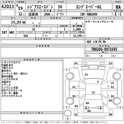 Toyota REGIUS ACE VAN  с аукциона в Японии