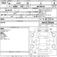 Toyota SIENTA лот № 7014 оценка R  с аукциона в Японии 2