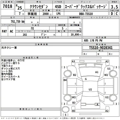 Toyota CROWN  с аукциона в Японии