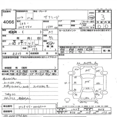 Toyota SUCCEED  с аукциона в Японии