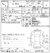 Honda N BOX лот № 3 оценка RA  с аукциона в Японии 8