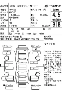 Citroen C3 лот № 60137 оценка 4.5  с аукциона в Японии 6